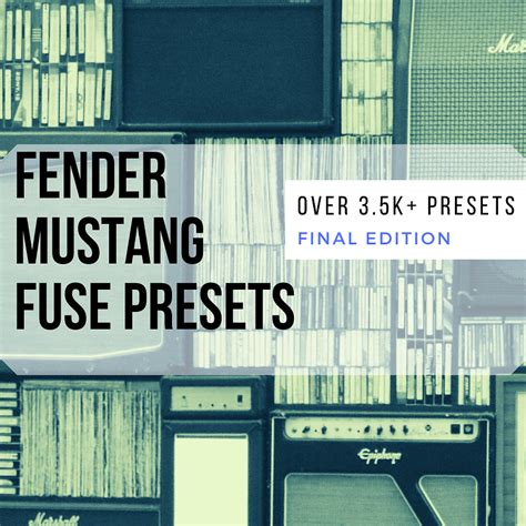 fender mustang download presets.